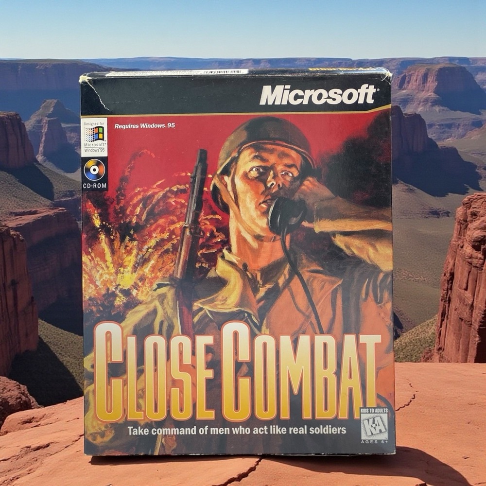 Close Combat‎ Big Box Microsoft PC Game 1996 Vintage Atomic Games